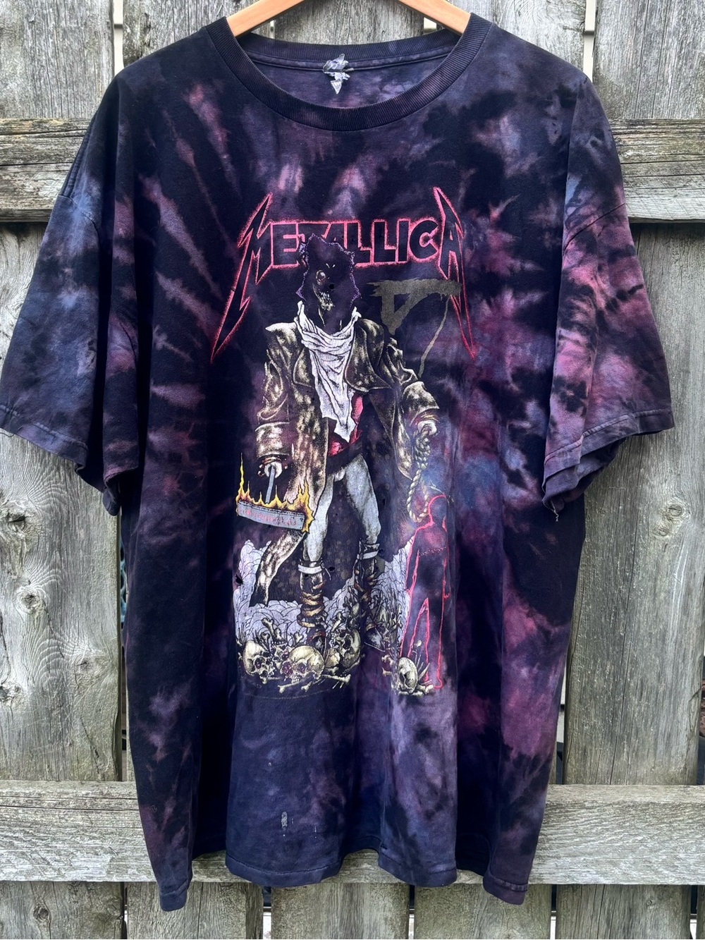 2007 Y2K Metallica False Perception Vintage Metallica Reaper Logo Distressed